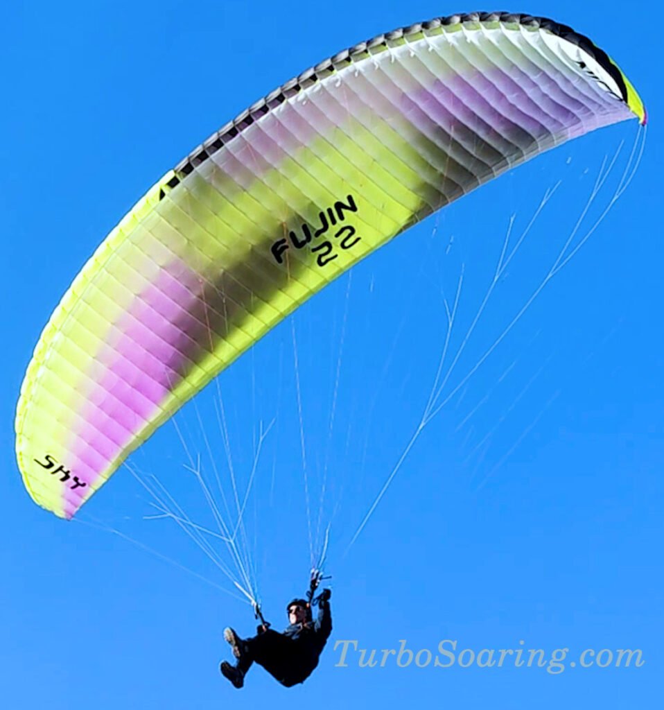 Fujin 22 Paulo Fujin tandem paraglider over the coast of Portugal